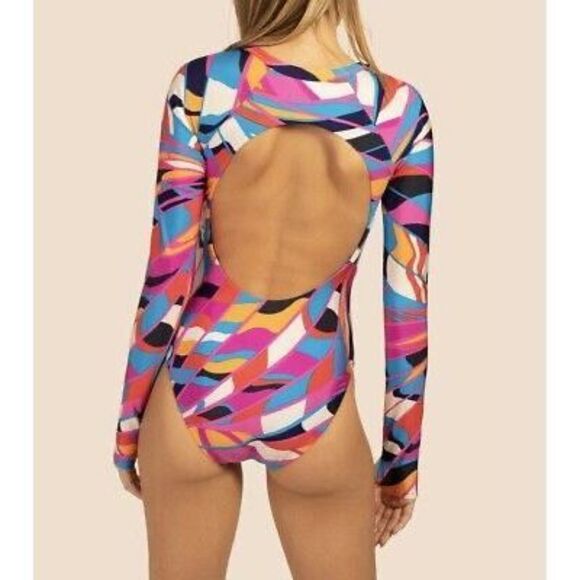 NWT Trina Turk Rio Zip-Up Paddle Suit - Picture 3 of 12